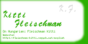 kitti fleischman business card